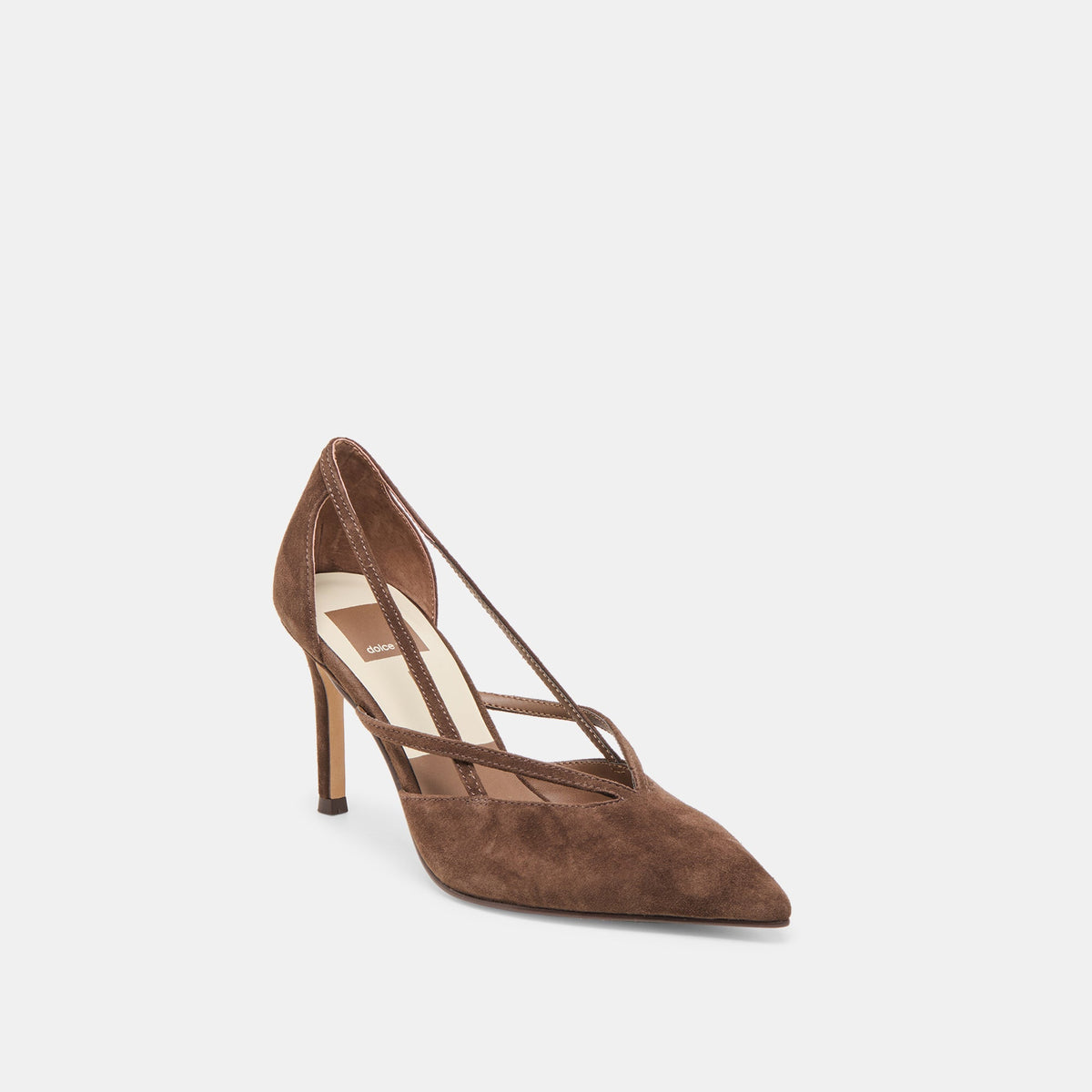 Dolce Vita Kaine Dk Brown Suede Heels