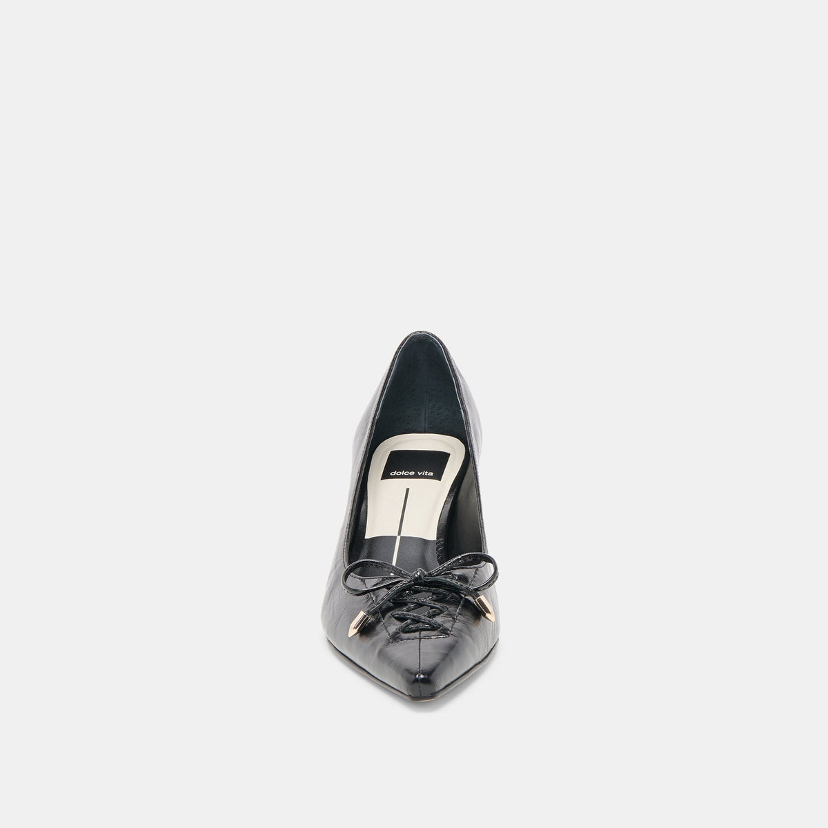Dolce Vita Clarie Midnight Crinkle Patent Leather Heels