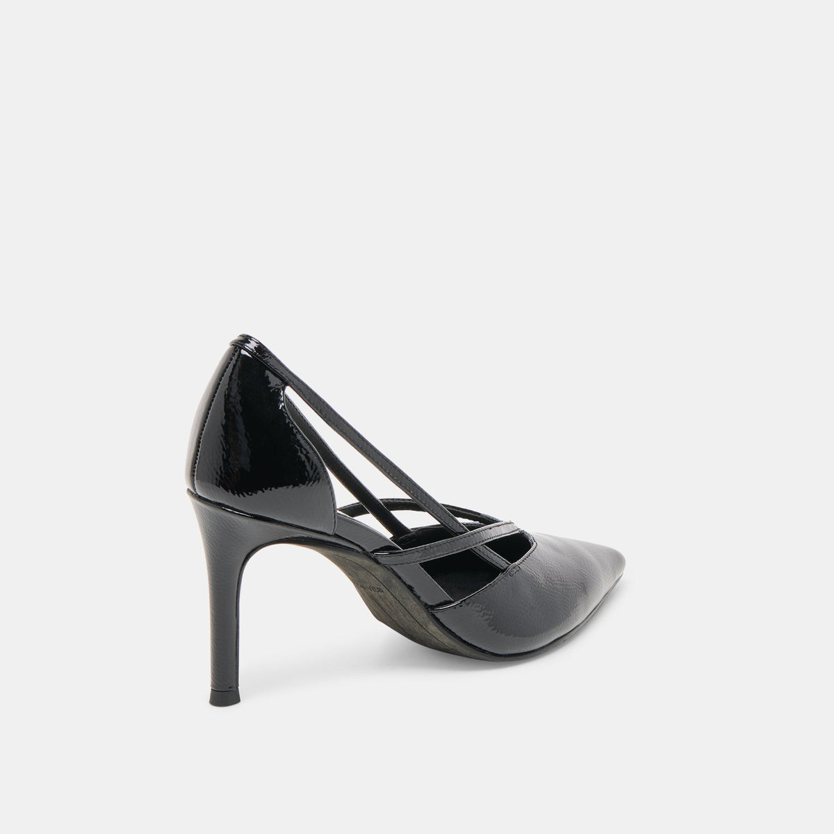Dolce Vita Kaine Midnight Crinkle Patent Leather Heels