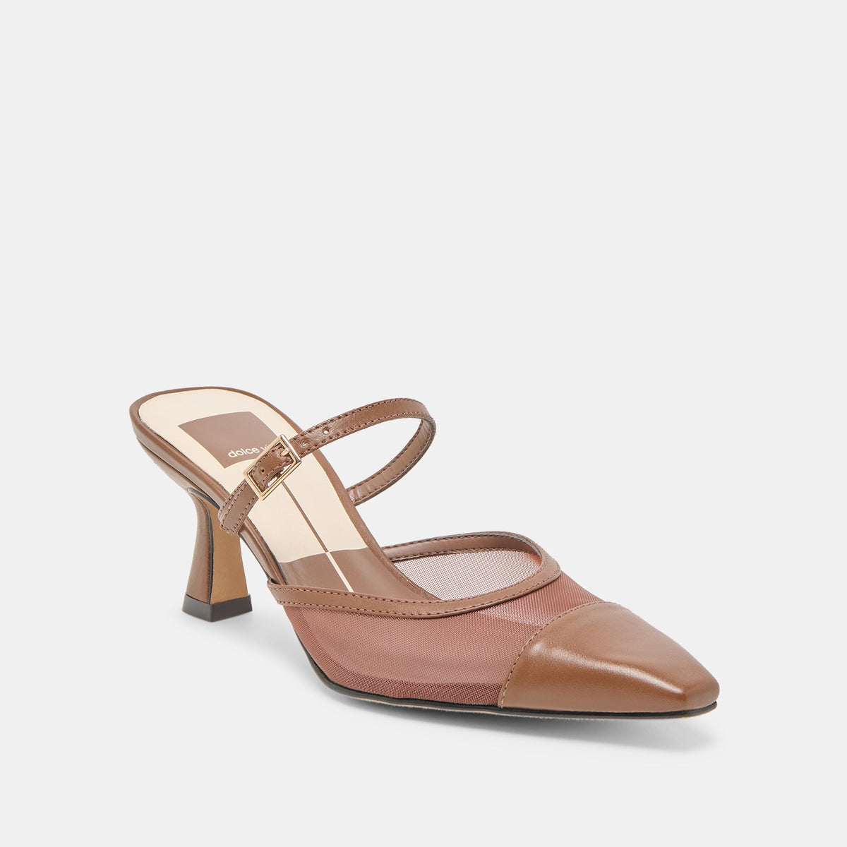 Dolce Vita Loyd Espresso Mesh Heels