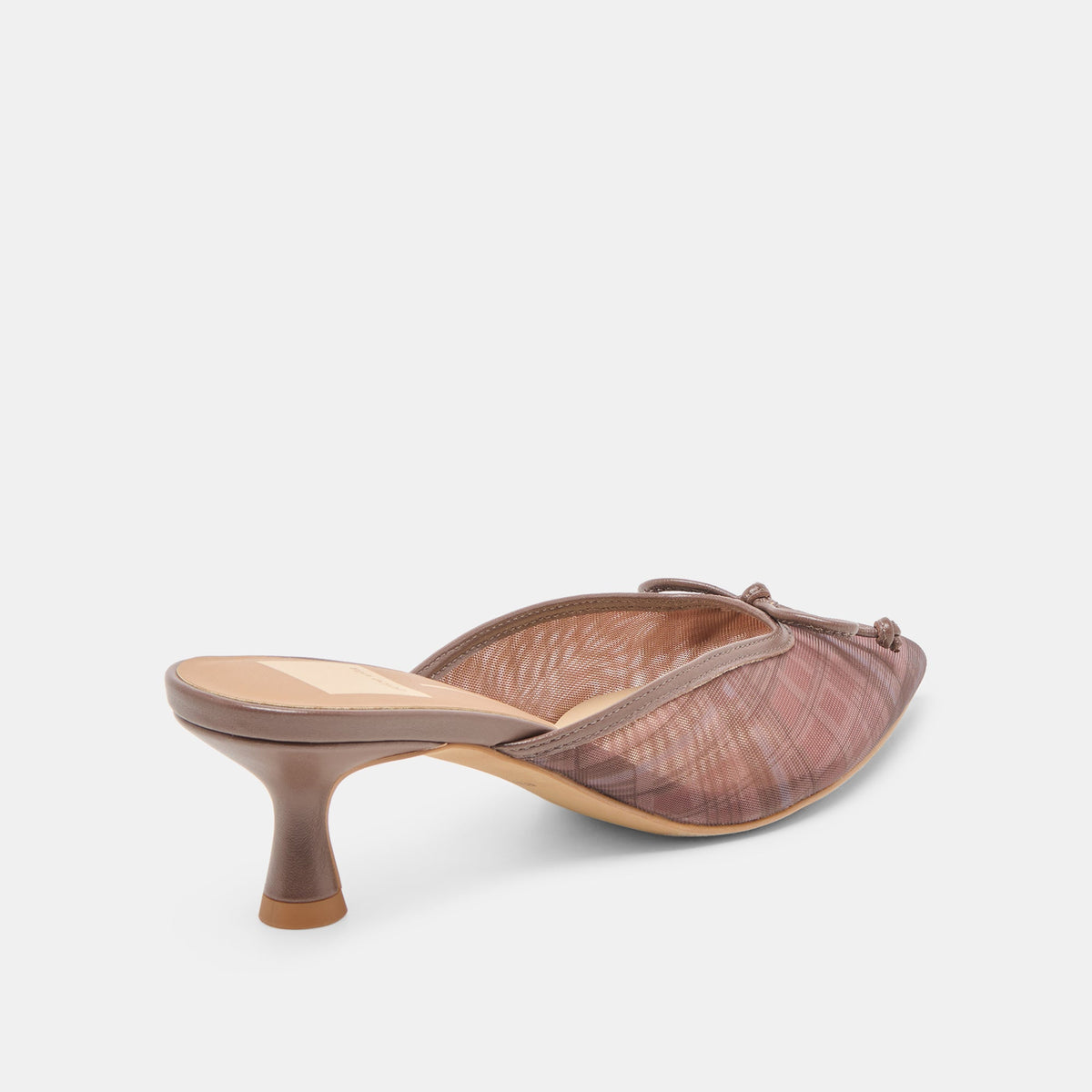 Dolce Vita Cleo Cognac Plaid Mesh Heels
