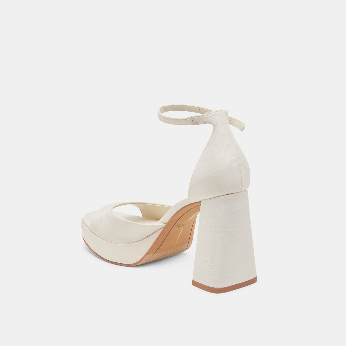 Dolce Vita PANDRO WIDE HEELS WHITE SATIN