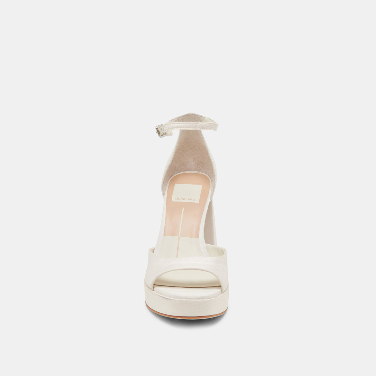 Dolce Vita PANDRO WIDE HEELS WHITE SATIN