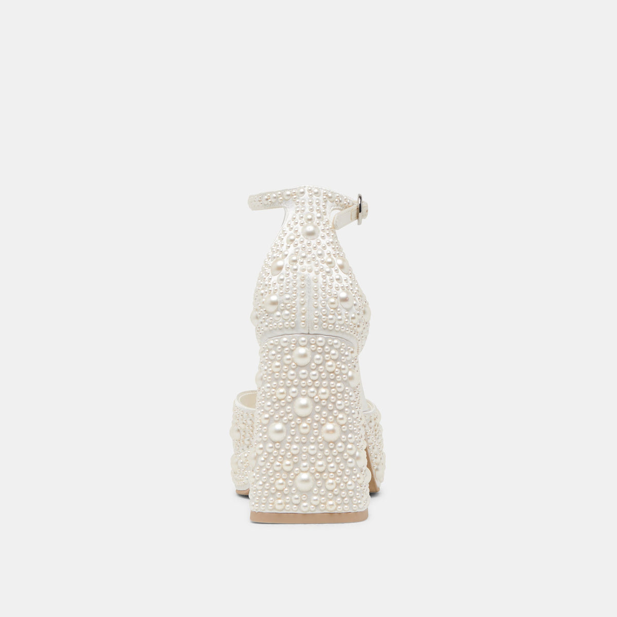 Dolce Vita PANDRO PEARL HEELS TRUE WHITE SATIN