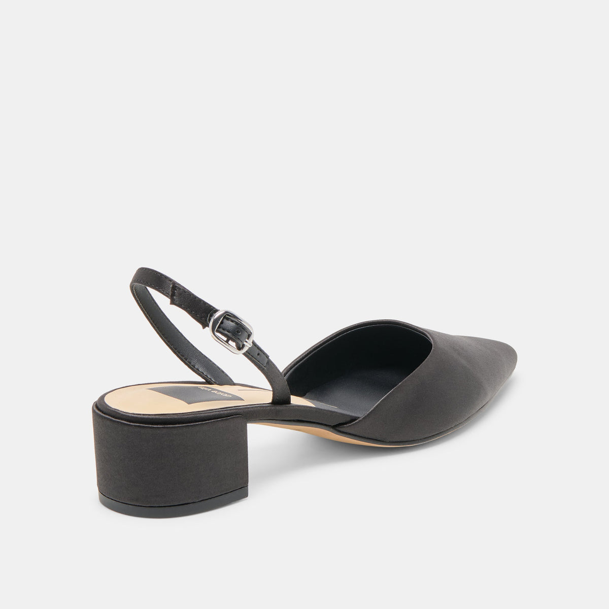 Dolce Vita Carel Onyx Satin Heels