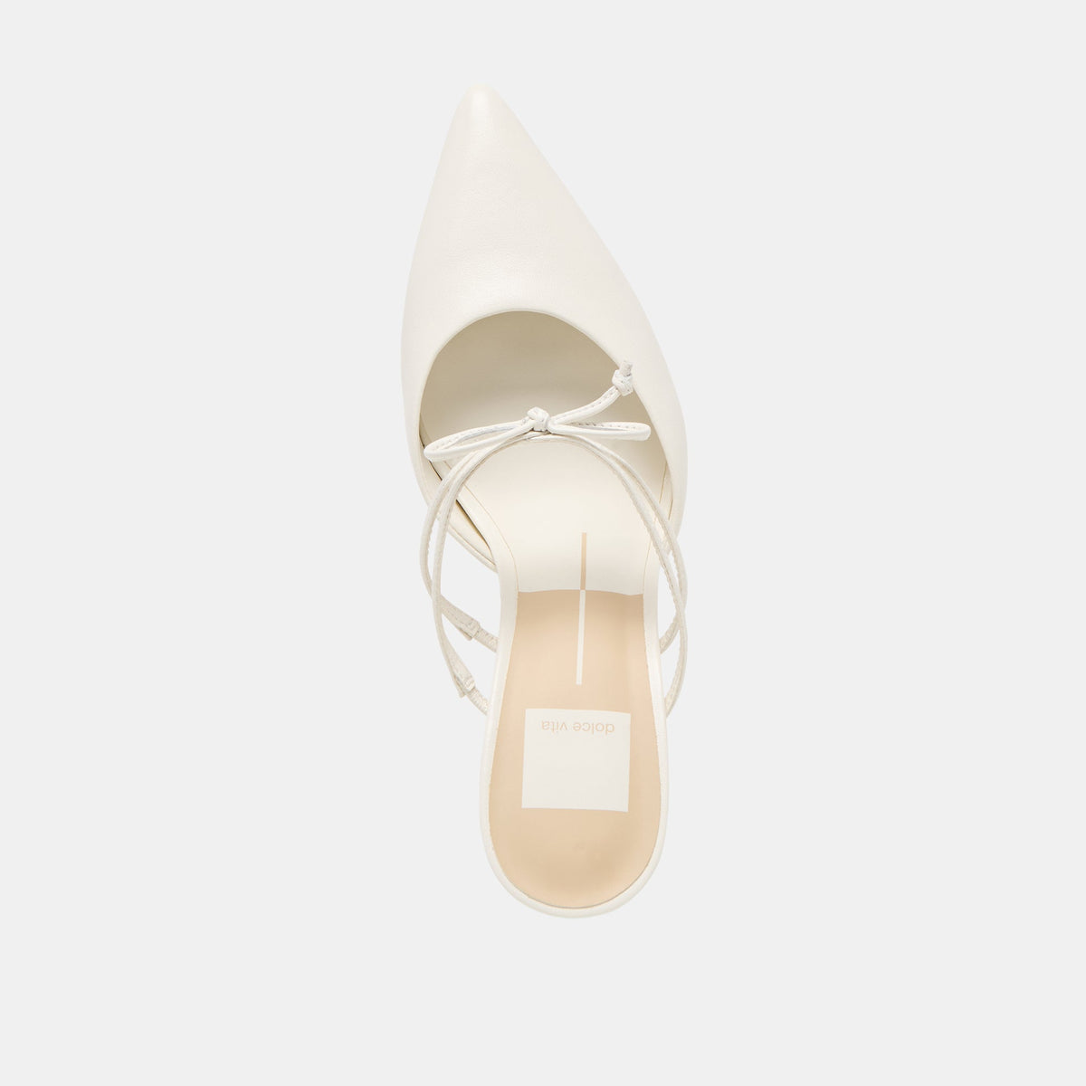 Dolce Vita Klaire True White Leather Heels