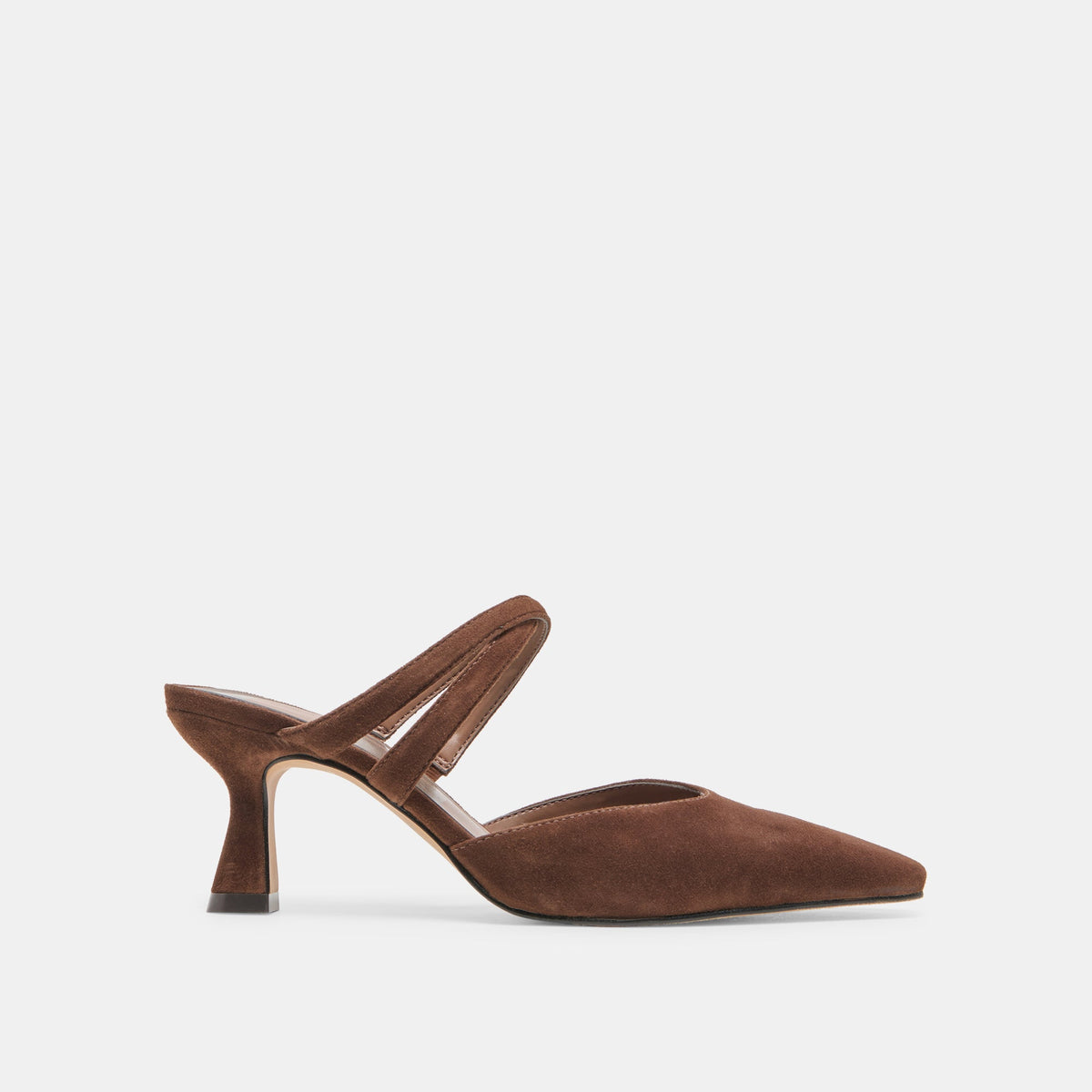 Dolce Vita Linore Dk Brown Suede Heels
