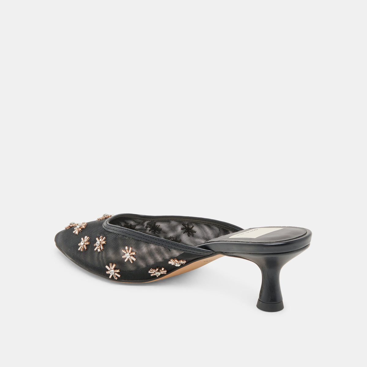 Dolce Vita CLARA WIDE HEELS BLACK MESH