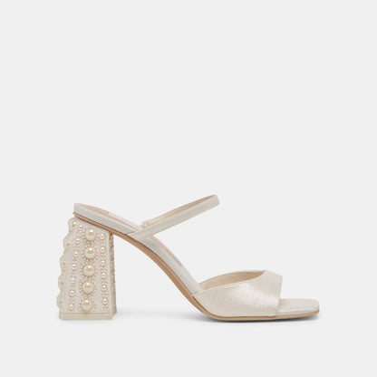 Dolce Vita JEMMY PEARL HEELS VANILLA SILK
