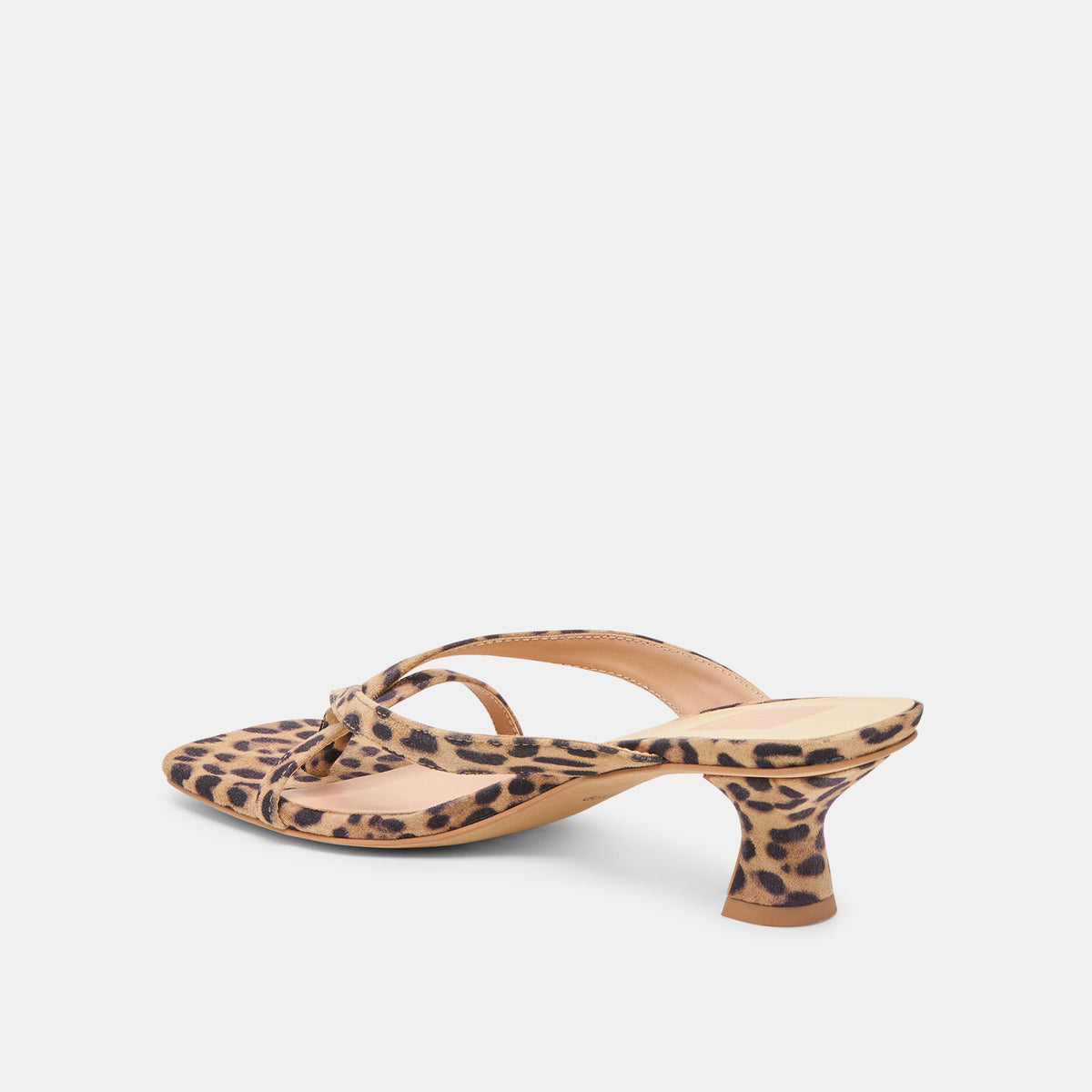 Dolce Vita Brevel Dk Leopard Printed Suede Heels