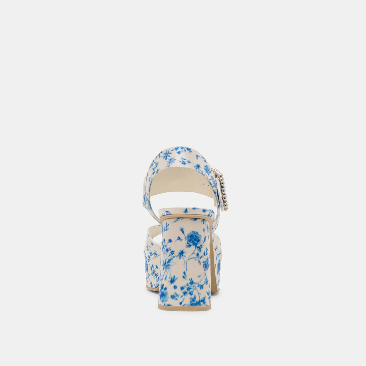 Dolce Vita Bobby Pearl Blue Floral Satin Heels