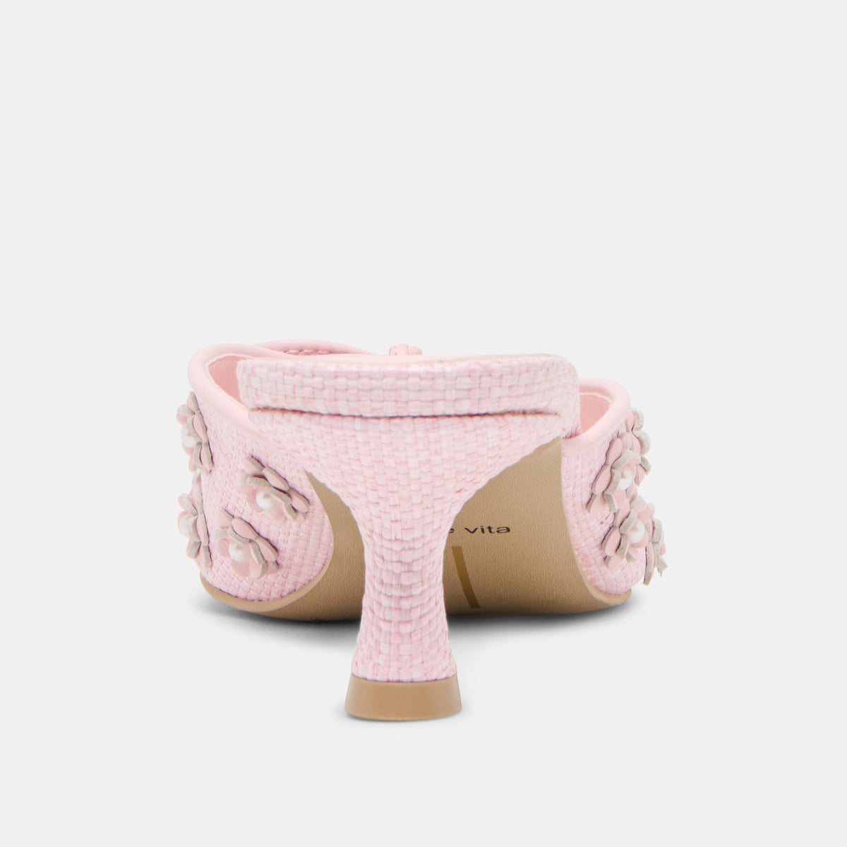 Dolce Vita Camilo X Byrdie Golf Pink Raffia Heels