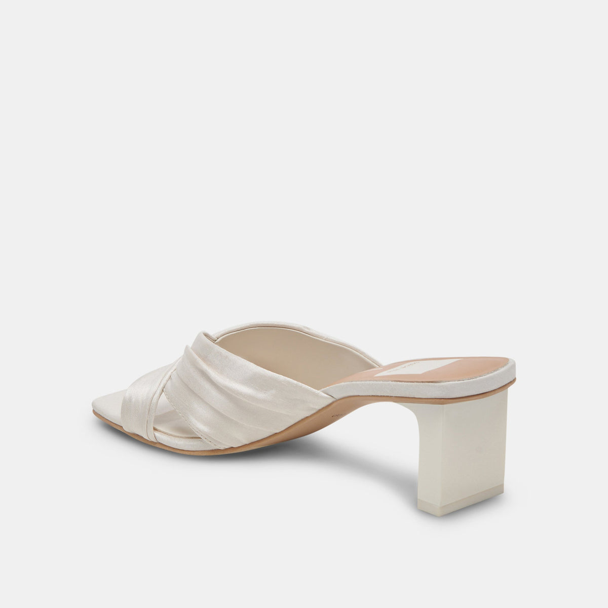 Dolce Vita CARLAN HEELS OFF WHITE SILK