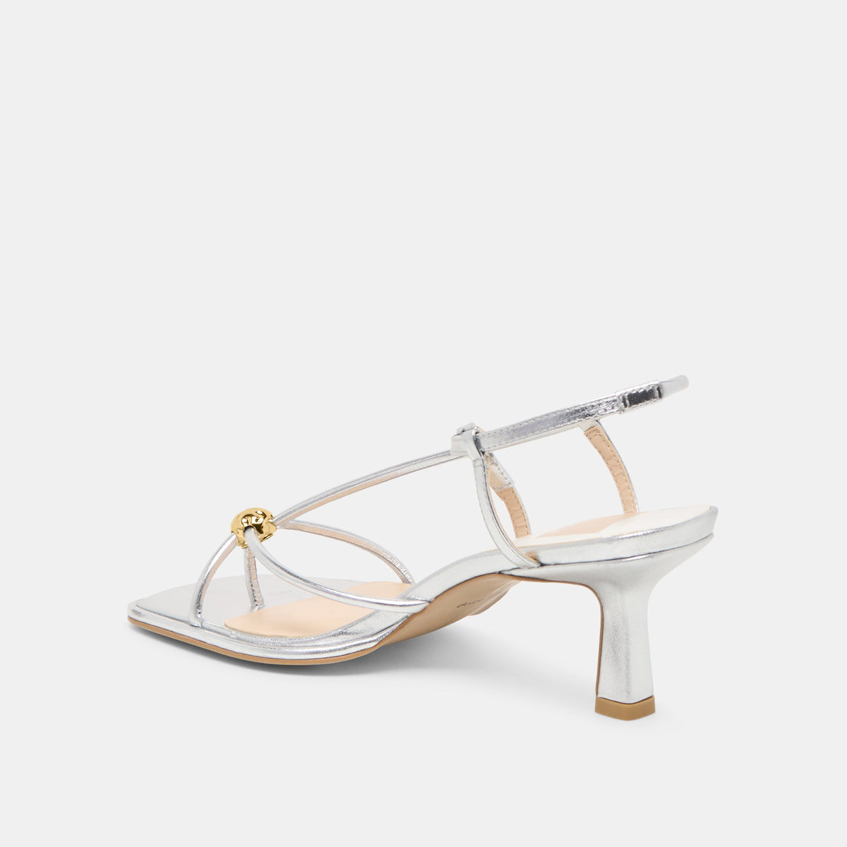 Dolce Vita Mylee Silver Distressed Leather Heels
