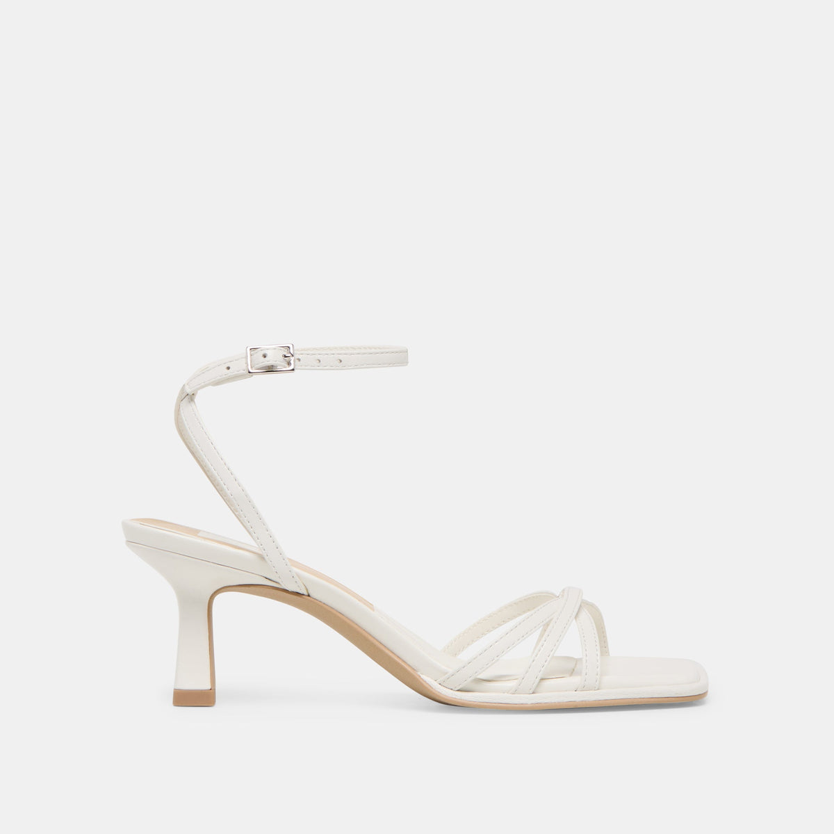 Dolce Vita Manji True White Leather Heels