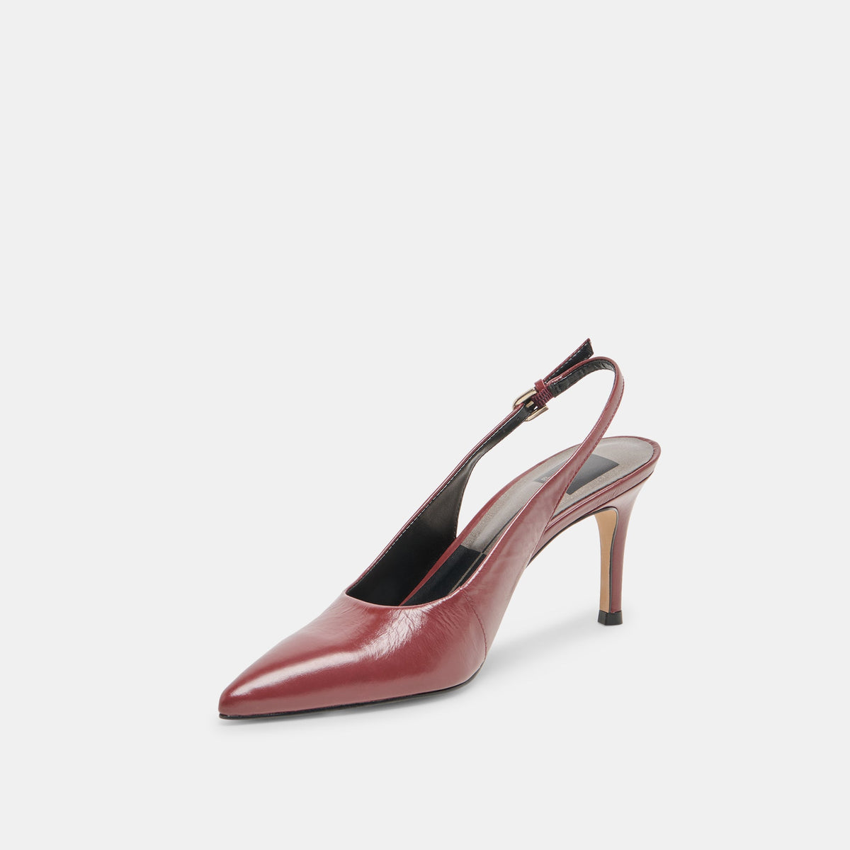 Dolce Vita Elasi Oxblood Crinkle Heels