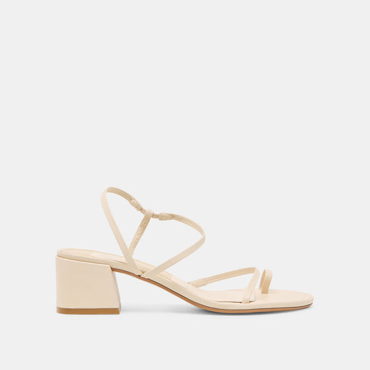 Dolce Vita Trini Creme Leather Heels