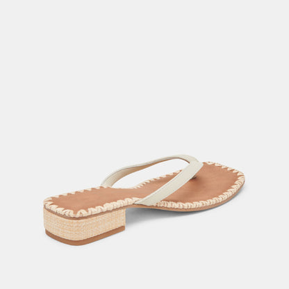 Dolce Vita BARTY SANDALS WHITE LEATHER