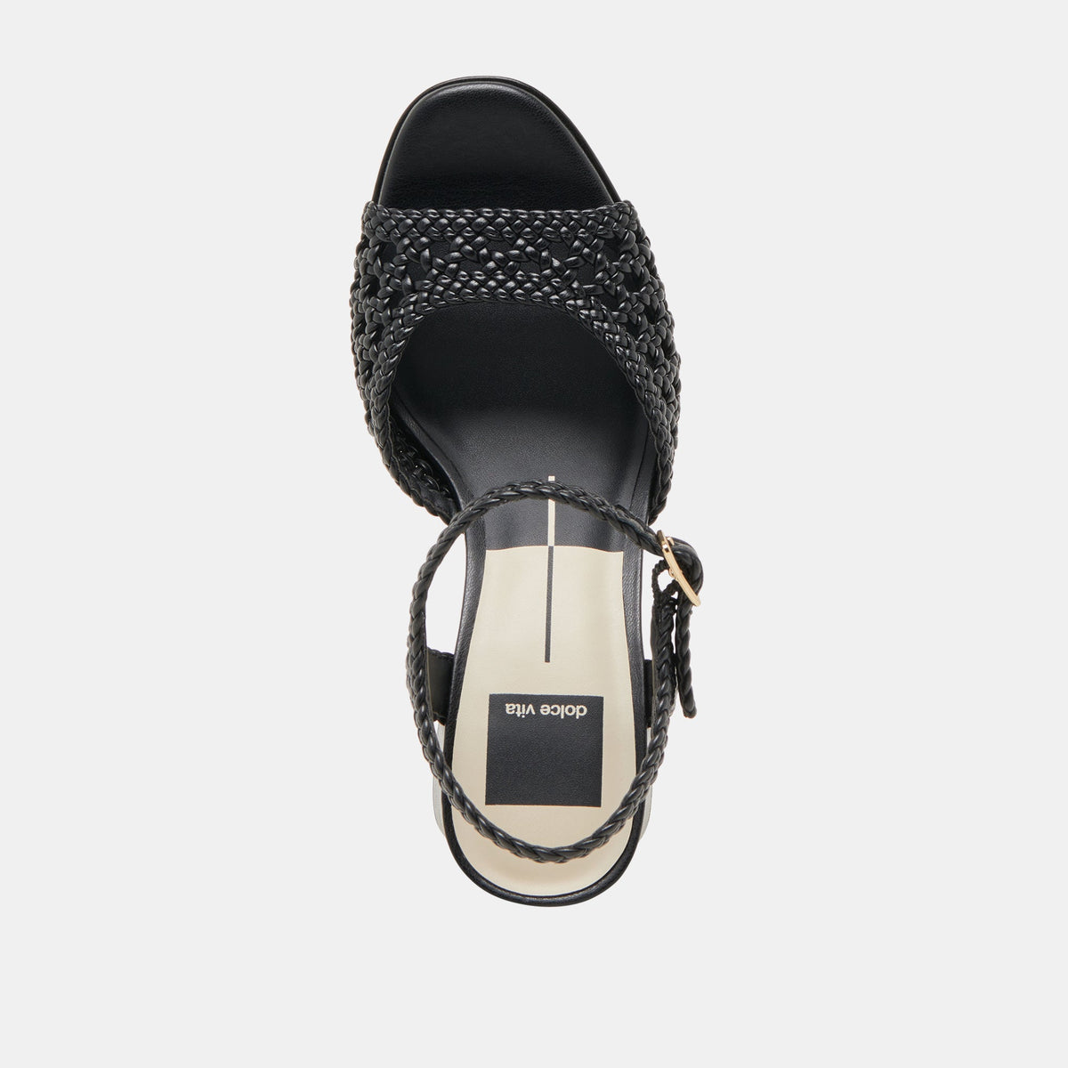 Dolce Vita PEYTEN WIDE HEELS BLACK WOVEN STELLA