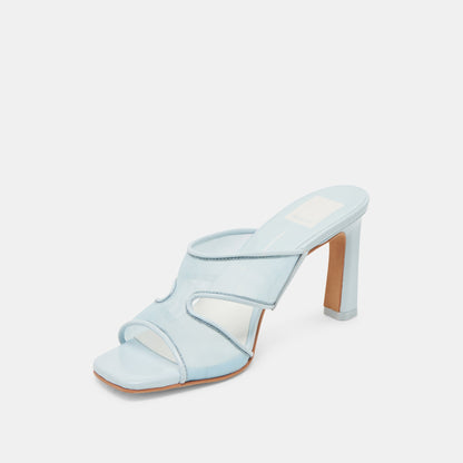 Dolce Vita Gitel Wide Ice Blue Mesh Heels