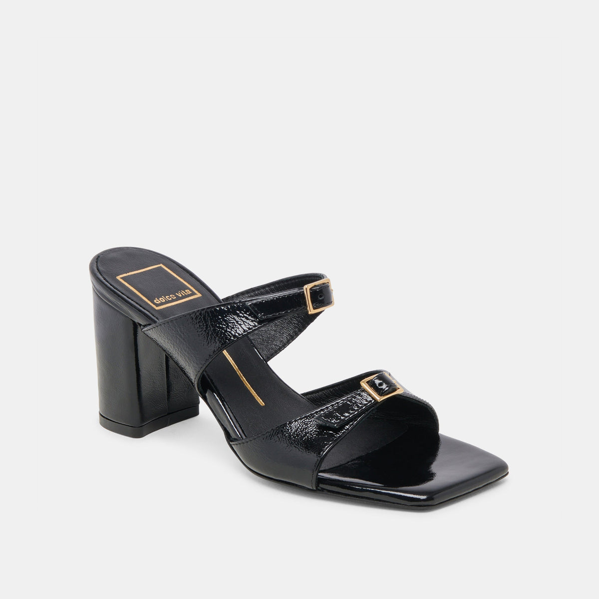 Dolce Vita SHANE HEELS MIDNIGHT CRINKLE PATENT