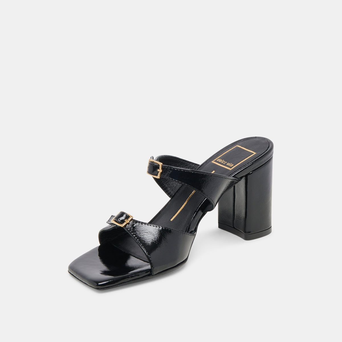 Dolce Vita SHANE HEELS MIDNIGHT CRINKLE PATENT