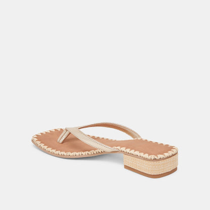 Dolce Vita BARTY SANDALS GOLD METALLIC LEATHER