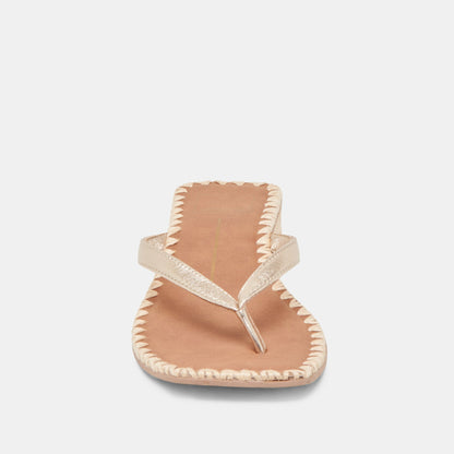 Dolce Vita BARTY SANDALS GOLD METALLIC LEATHER