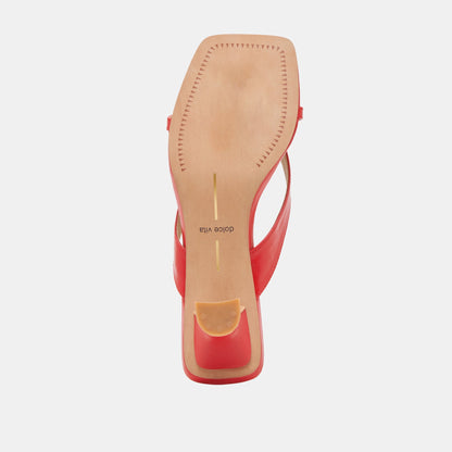 Dolce Vita BREVEL WIDE HEELS CHILI LEATHER