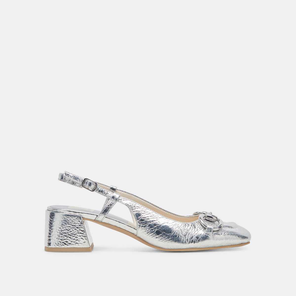 Dolce Vita MELLI HEELS SILVER DISTRESSED LEATHER