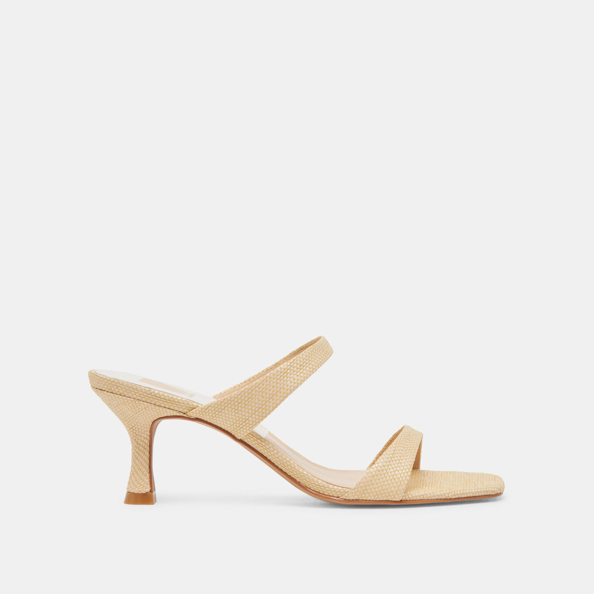 Dolce Vita Genora Lt Natural Woven Raffia Heels