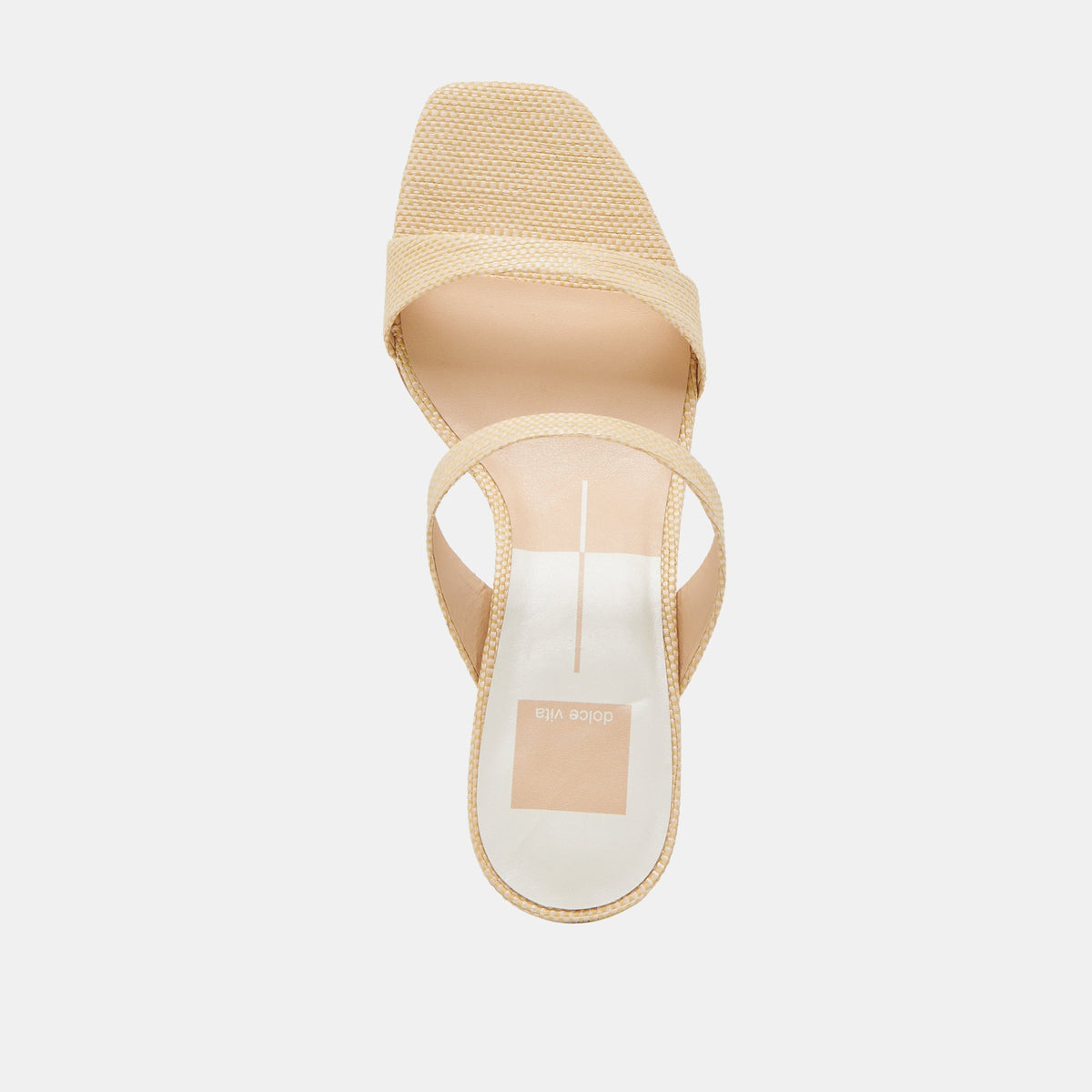 Dolce Vita Genora Lt Natural Woven Raffia Heels