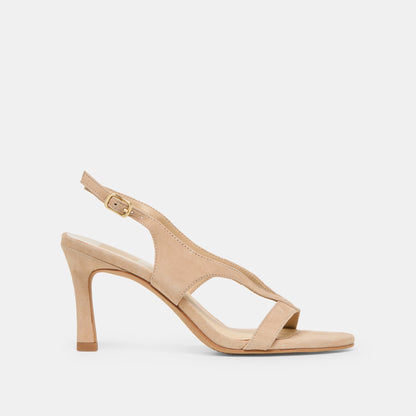 Dolce Vita Izela Bamboo Suede Heels