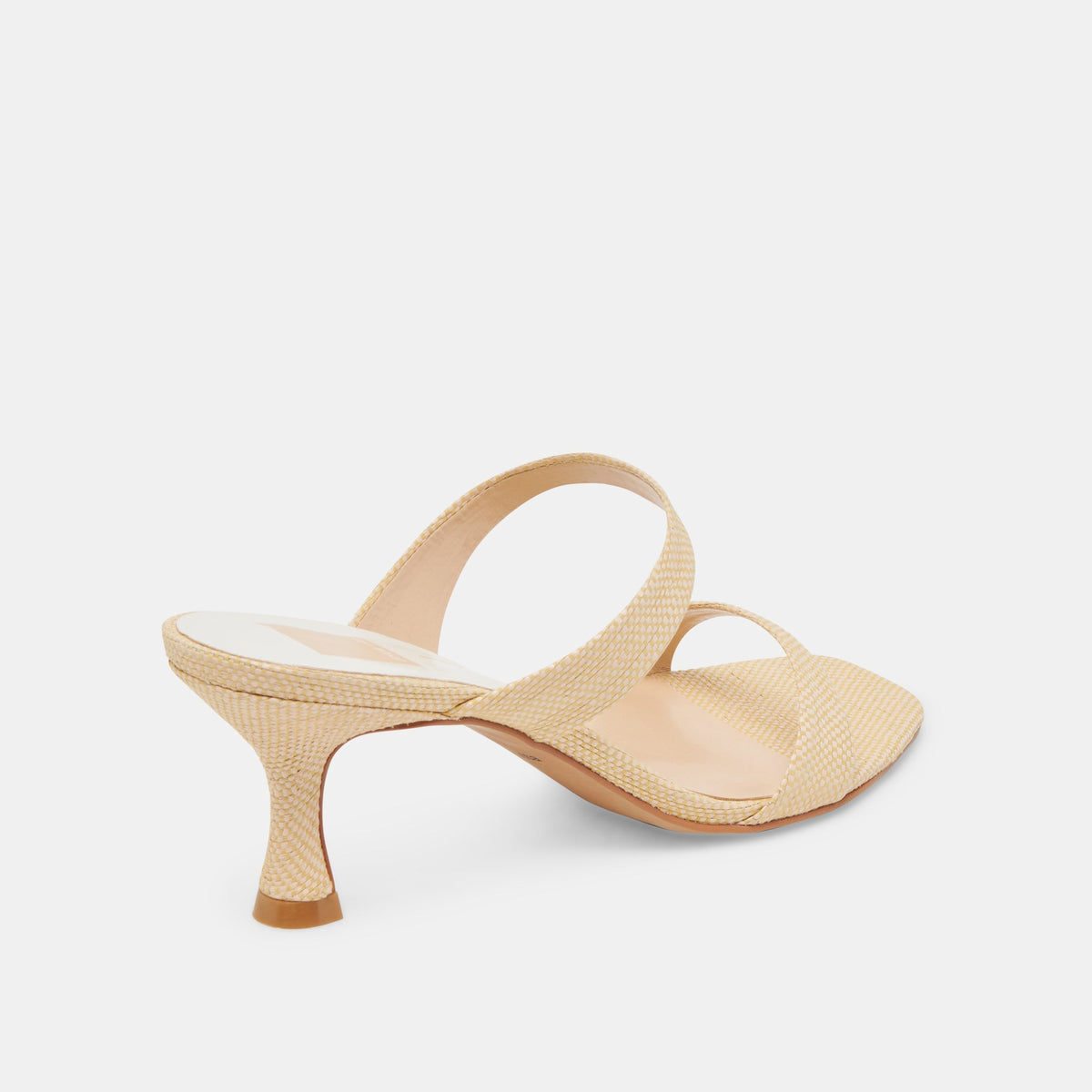 Dolce Vita Genora Wide Lt Natural Woven Raffia Heels