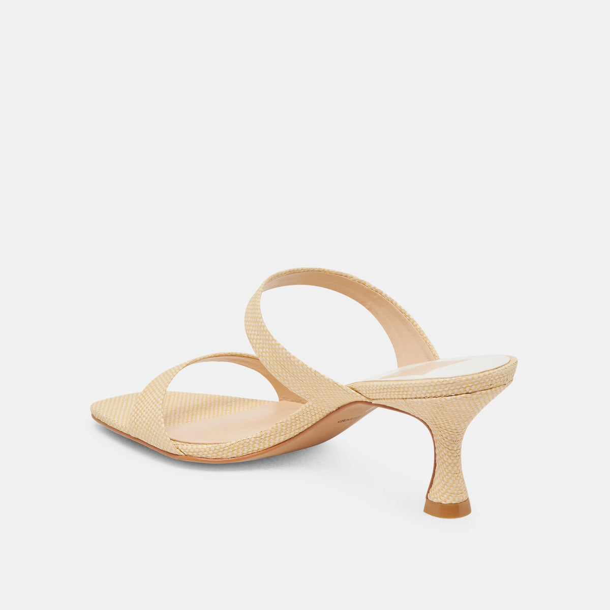 Dolce Vita Genora Wide Lt Natural Woven Raffia Heels