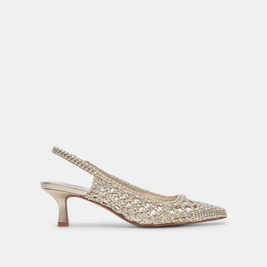 Dolce Vita OLYMPA HEELS LIGHT GOLD METALLIC STELLA