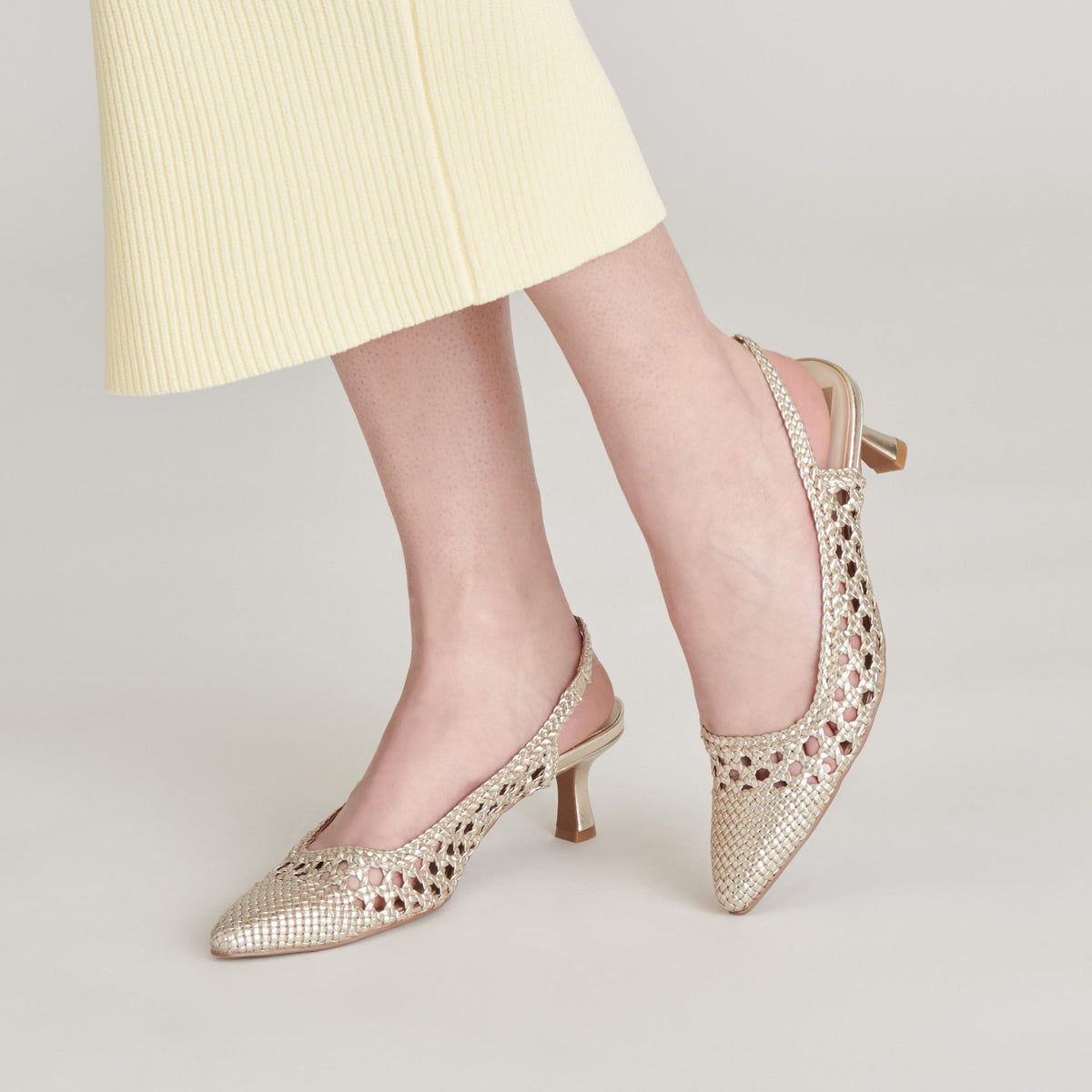 Dolce Vita OLYMPA HEELS LIGHT GOLD METALLIC STELLA
