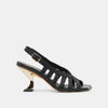 BLACK WOVEN LEATHER