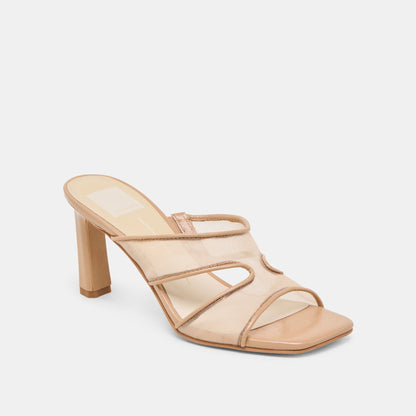 Dolce Vita Gitel Light Tan Mesh Heels