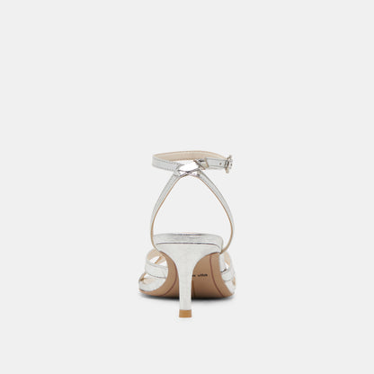 Dolce Vita BECKI HEELS SILVER DISTRESSED LEATHER