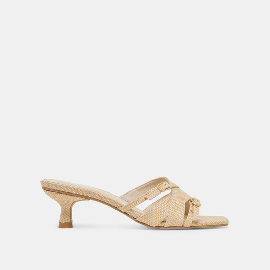 Dolce Vita BRYANT HEELS NATURAL WOVEN RAFFIA