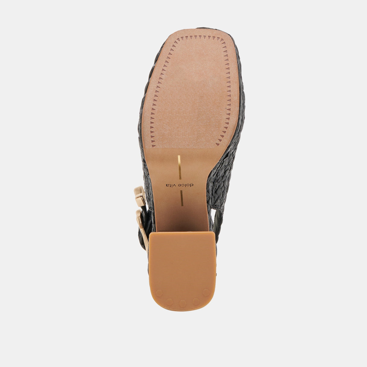 Dolce Vita FLORES HEELS ONYX RAFFIA