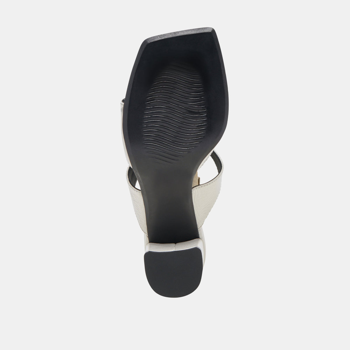 Dolce Vita SHANE HEELS OFF WHITE CRINKLE PATENT