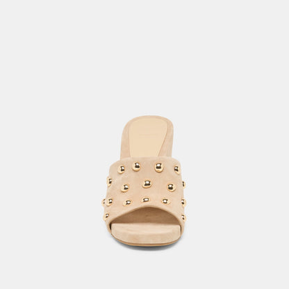 Dolce Vita Holta Stud Camel Suede Wedges