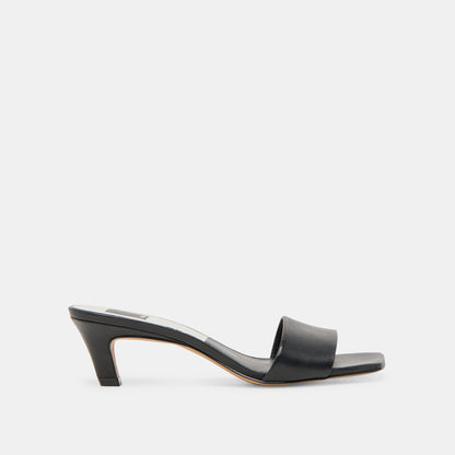 Dolce Vita Rexa Black Leather Heels