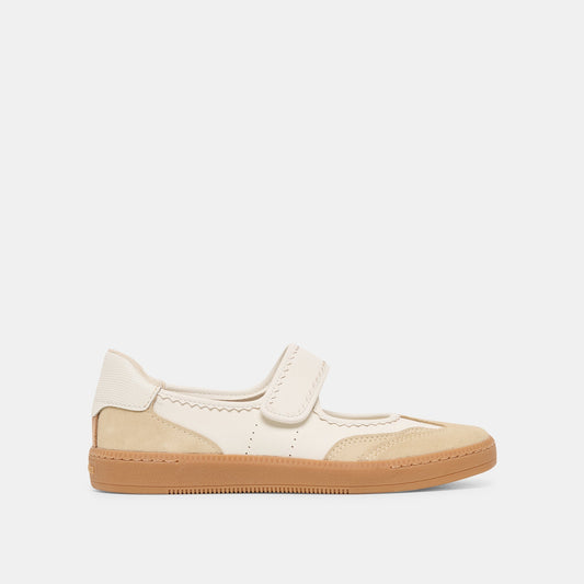 Dolce Vita Nanet Ivory Multi Leather Sneakers