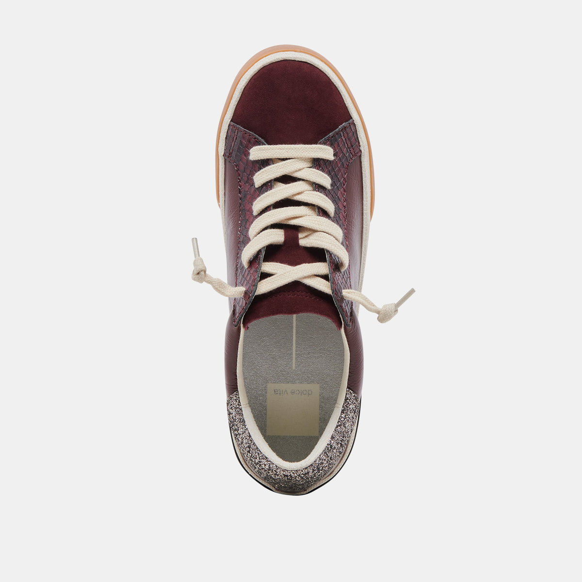 Dolce Vita ZINA SNEAKERS BURGUNDY CRINKLE PATENT