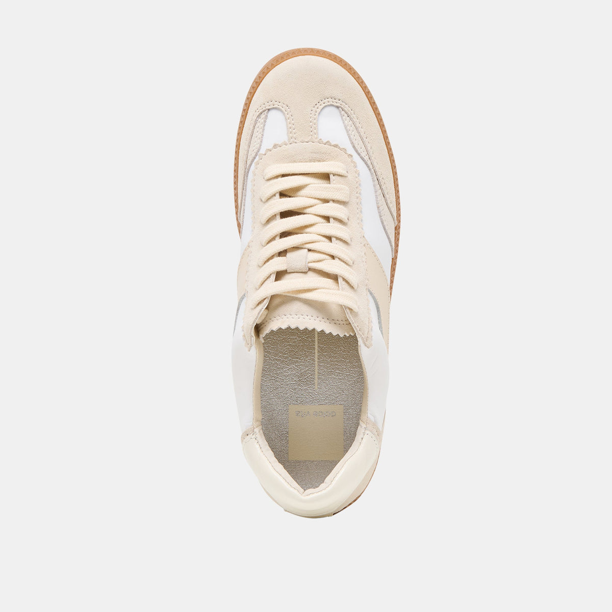 Dolce Vita Notice White Dune Nylon Sneakers