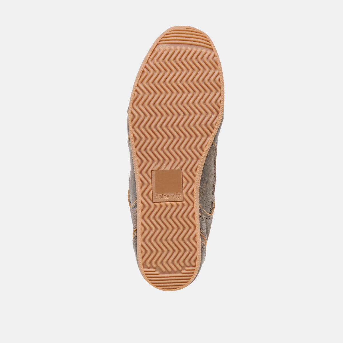 Dolce Vita Laini Brown Distressed Leather Sneakers