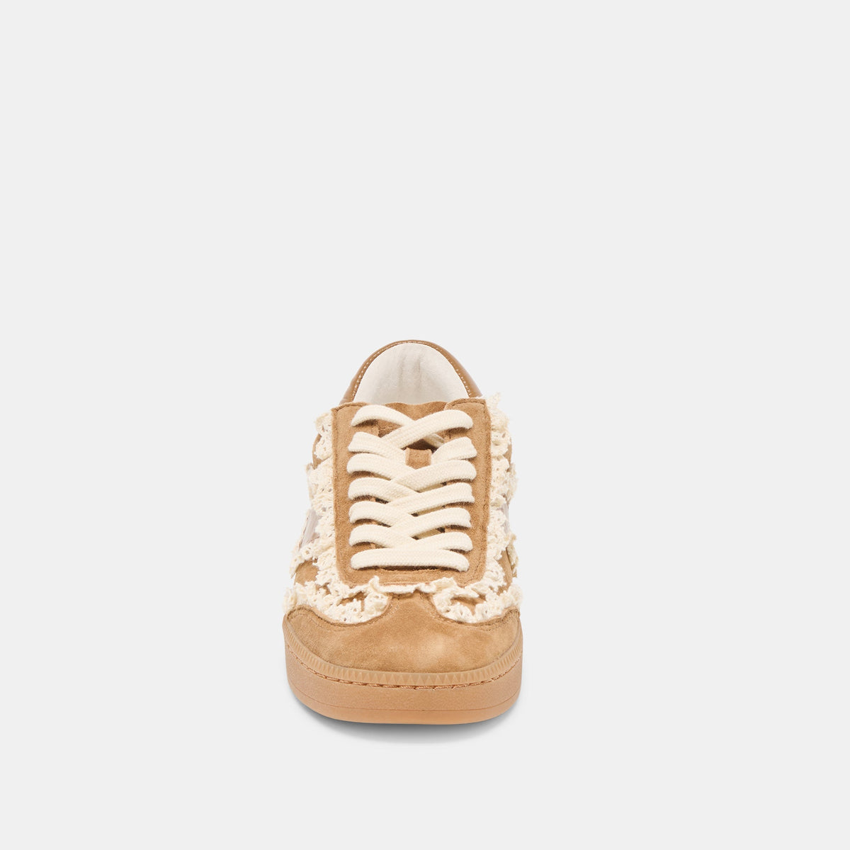 Dolce Vita Notice Lace Lt Brown Suede Sneakers